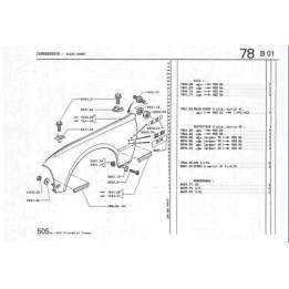 protecteur partie ar aile avt dt larg 90 jsq'au mod 84 Ref: 8544.06