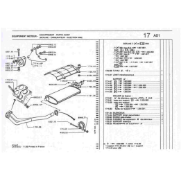 Joint echappement XD2S Ref: 1710.27